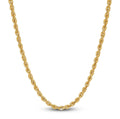 Gold Hollow Rope Chain Necklace