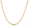 Solid Gold Figaro Necklace