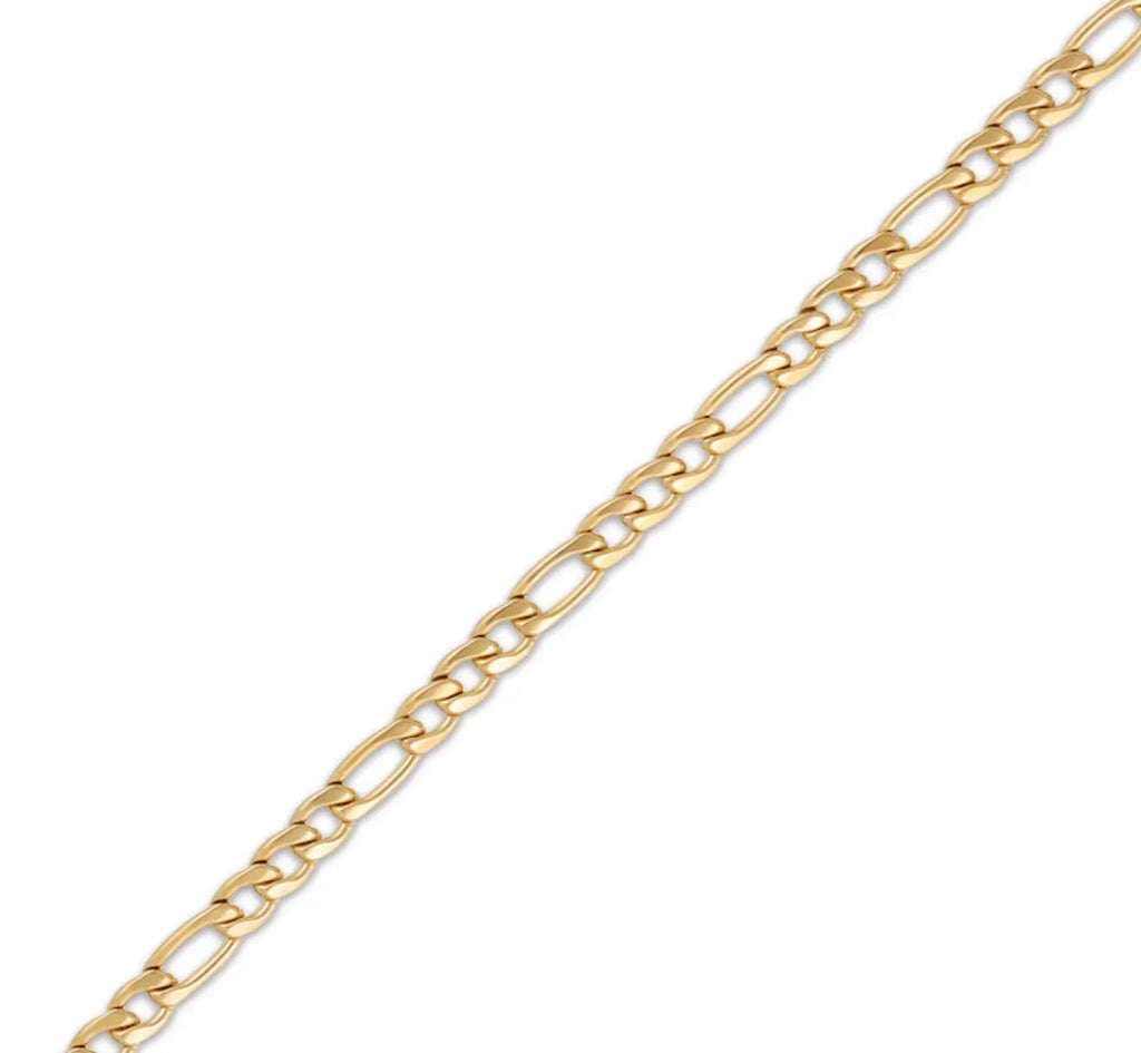 Solid Gold Figaro Necklace