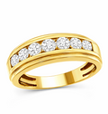 Men's 10k Diamond Wedding Band